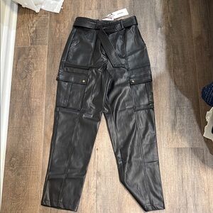 Jason Wu Black Faux Leather Pants